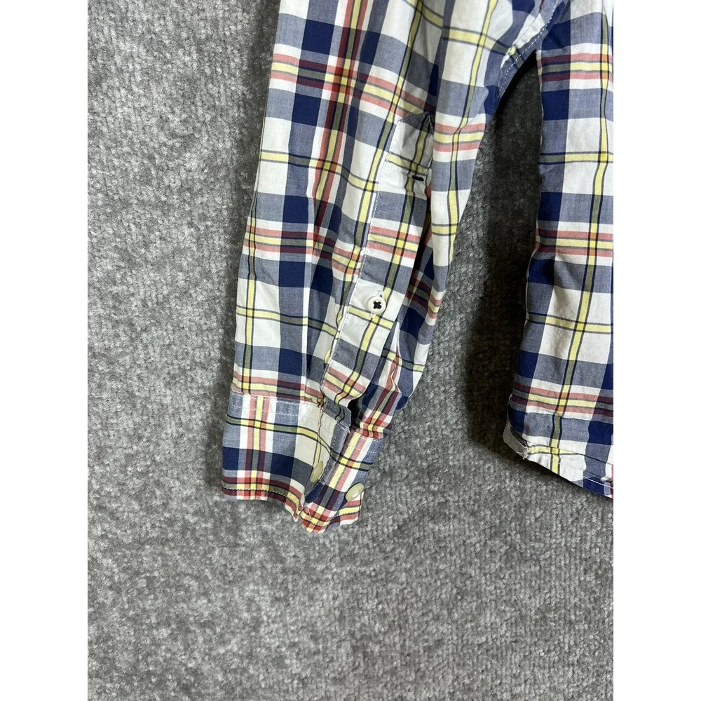 Banana Republic Soft Wash Plaid Button Down Shirt Mens Size Small Long Sleeve
